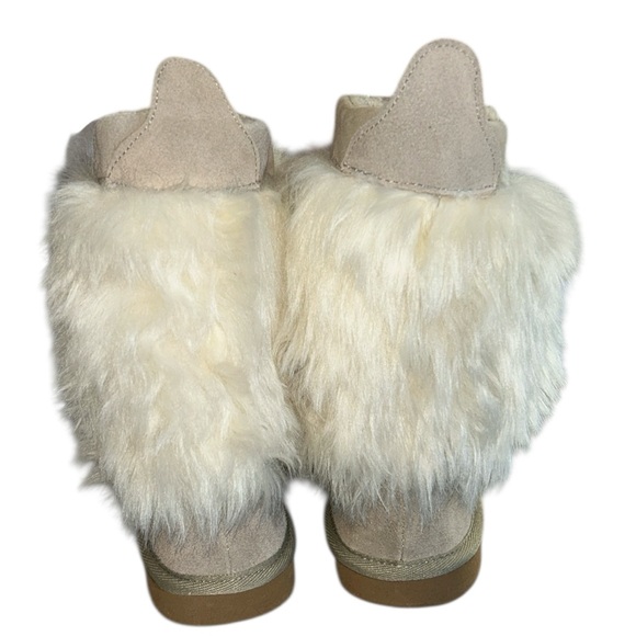 Rampage Westie Faux Fur and Suede Fleece Lined Leather Boots Size 6 - Picture 7 of 11